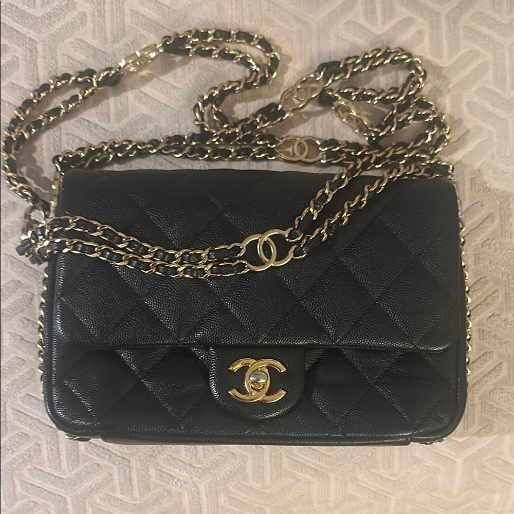 Chanel Black Quilted Leather Bag